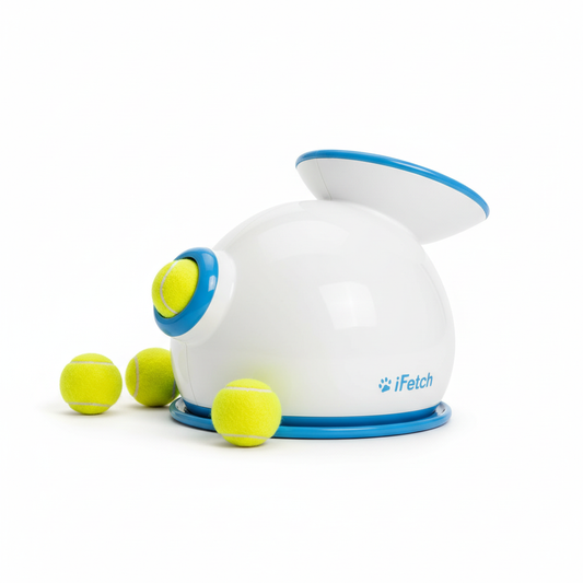 iFetch Automatic Dog Ball Launcher | Small-Medium Dogs | 3 Mini Tennis Balls