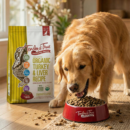 Tender & True Organic Turkey & Liver Dog Food, 20 lb