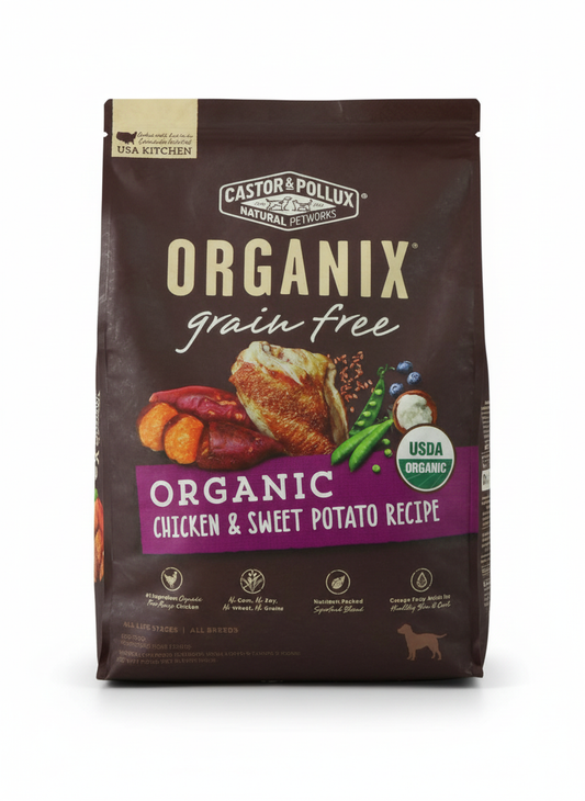 Castor & Pollux ORGANIX Grain Free Chicken & Sweet Potato Dog Food - 18 lb.