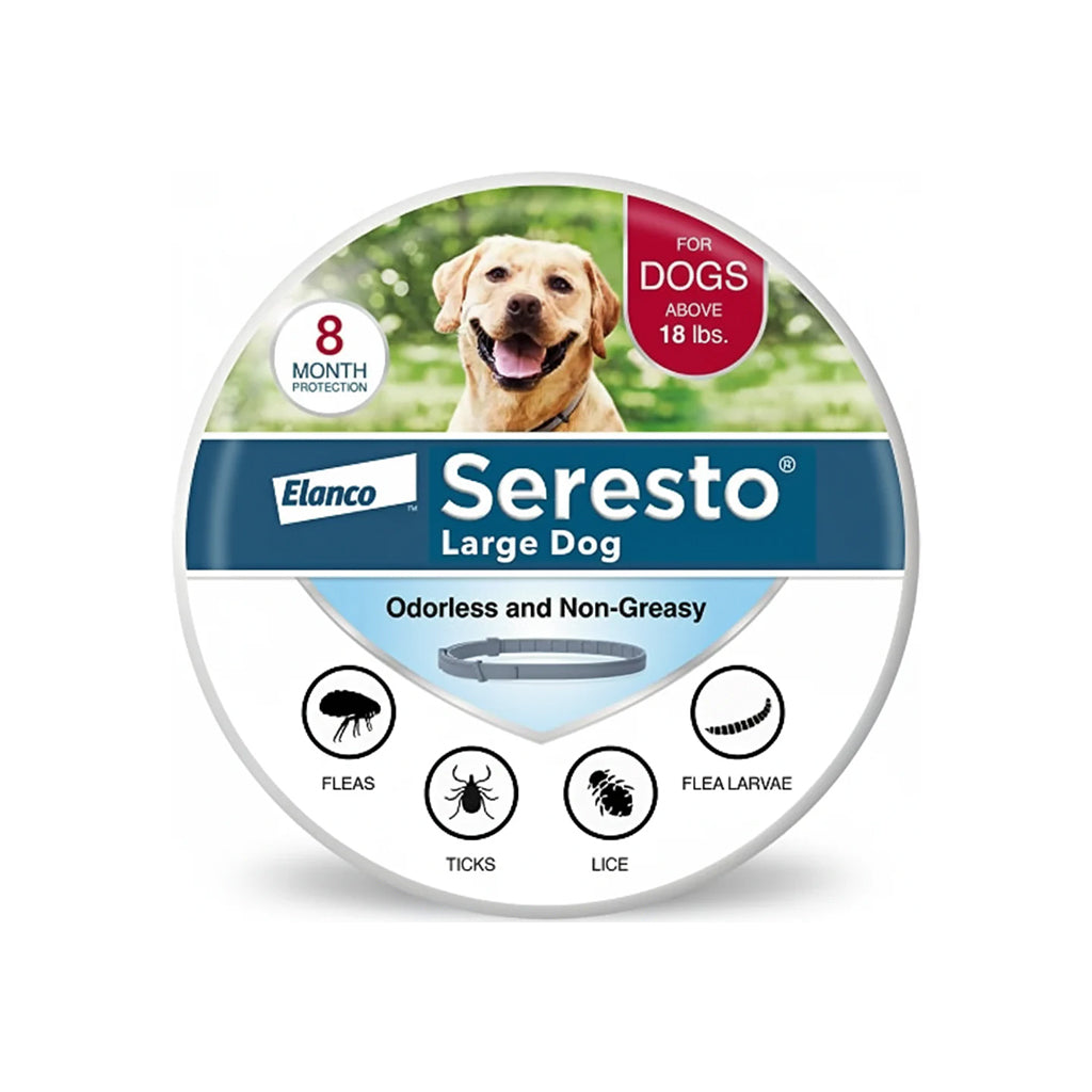 Seresto Flea & Tick Collar | Dogs >18 lbs | 8-Month Protection