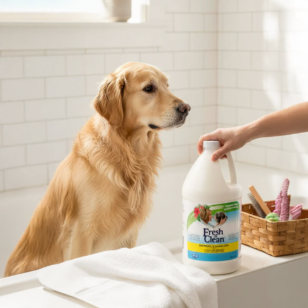 PetAg Fresh ’n Clean Oatmeal Shampoo / 64 oz / Tropical Scent / Soap Free