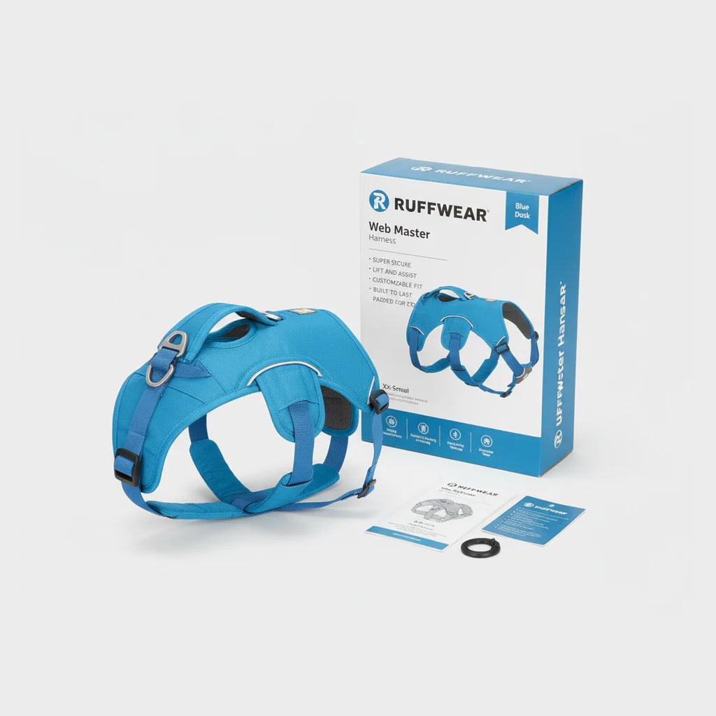 RUFFWEAR Web Master Harness / XX-Small / Blue Dusk / Multi-Use Support