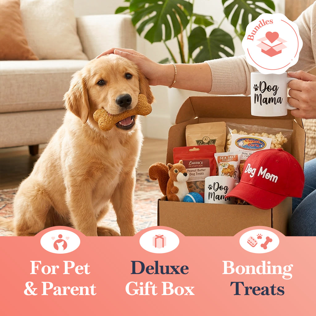 Lucca Napa Dog Gift Basket: Deluxe Pet & Human Care Package