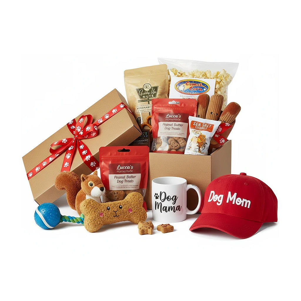 Lucca Napa Dog Gift Basket: Deluxe Pet & Human Care Package
