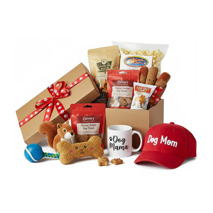 Lucca Napa Dog Gift Basket: Deluxe Pet & Human Care Package