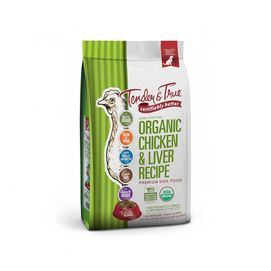 Tender & True Organic Chicken & Liver Recipe Dog Food, 20 lb