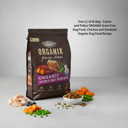 Castor & Pollux ORGANIX Grain Free Chicken & Sweet Potato Dog Food - 18 lb.
