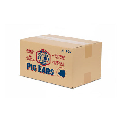 Canine Butcher Shop USA Pig Ears - 30 Jumbo All-Natural Chews