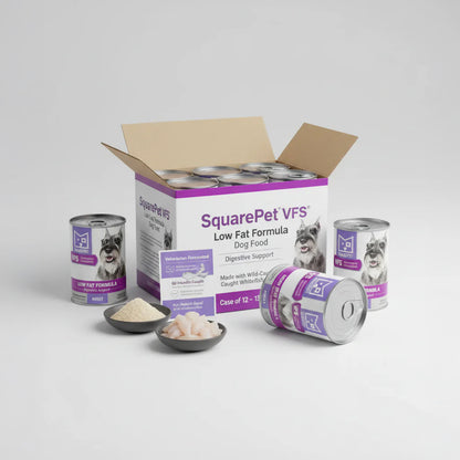 SquarePet VFS Low Fat Dog Food, 13oz Can / 12 Pack, Whitefish, Digestive Support