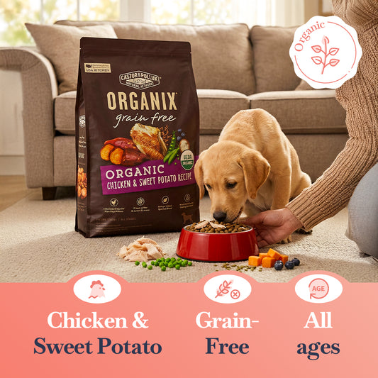 Castor & Pollux ORGANIX Grain Free Chicken & Sweet Potato Dog Food - 18 lb.