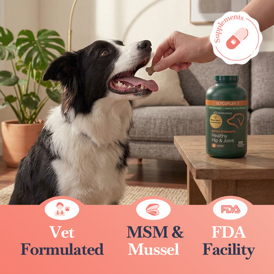 VetriScience GlycoFlex 3 Hip & Joint Supplement for Dogs - 2 Pack