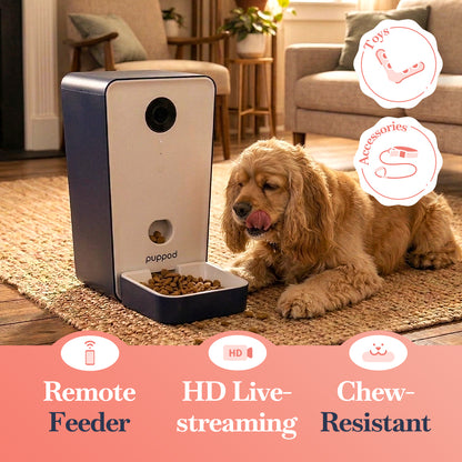 PupPod Remote Dog Treat Dispenser & Puzzle Toy