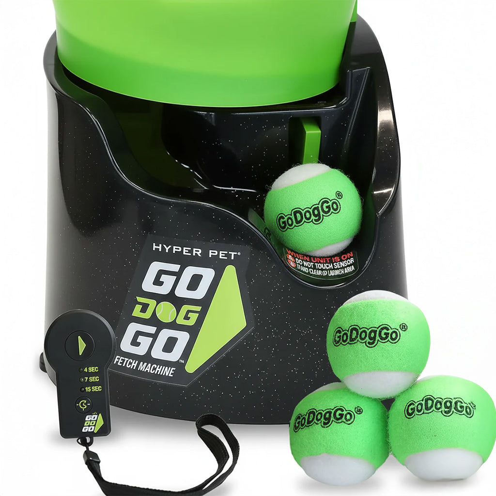Hyper Pet GoDogGo Automatic Dog Ball Launcher | 5 Balls & Remote