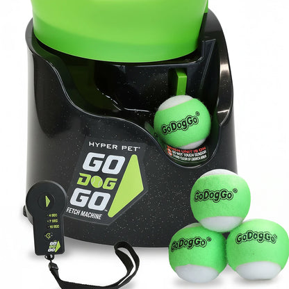 Hyper Pet GoDogGo Automatic Dog Ball Launcher | 5 Balls & Remote